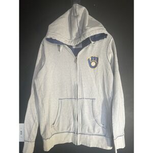 Milwaukee Brewers MLB Baseball Antigua Hoodie Sweatshirt Size Large